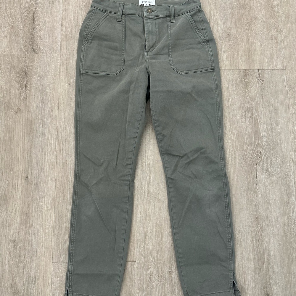 Green Straight-Leg Pants evereve